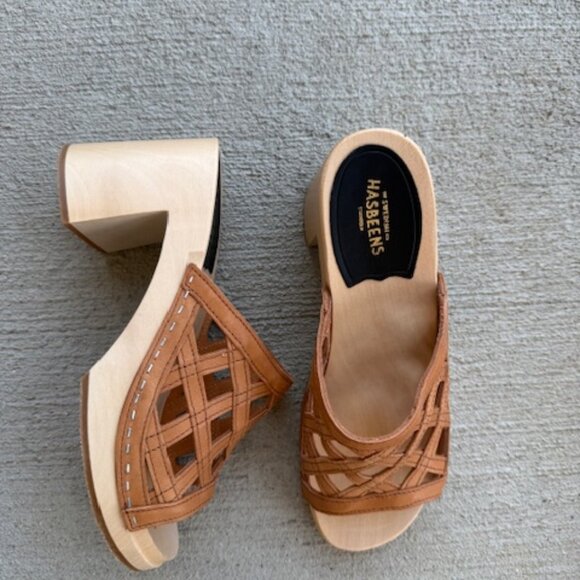 swedish hasbeens basket clogs new 39 no box - Picture 6 of 9